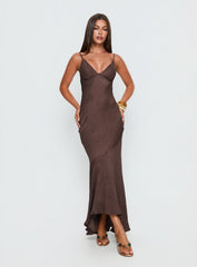 Makaia Balconette Maxi Dress Brown