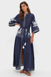 Navy Swan Dress