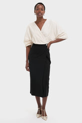 Ivory and Black Orion Dress