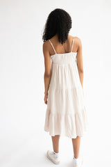 Tiered Gauze Midi Dress