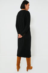 Black Boucle Knit Nelle Dress