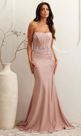Amelia Couture Long Formal Dress 7057