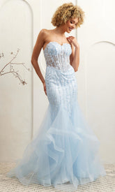 Amelia Couture Long Formal Dress 8002