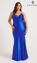 Faviana Long Plus-Size Formal Dress 9562