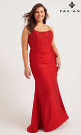 Faviana Long Plus-Size Formal Dress 9569
