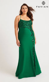 Faviana Long Plus-Size Formal Dress 9570
