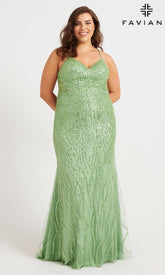 Faviana Long Plus-Size Formal Dress 9572