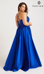 Faviana Long Plus-Size Formal Dress 9575