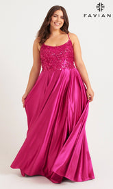 Faviana Long Plus-Size Formal Dress 9582