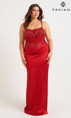 Faviana Long Plus-Size Formal Dress 9592