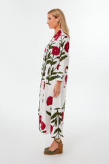 Red Poppy Krait Kaftan