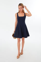 Navy Mini Wells Dress
