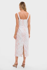 Pink Pineapple Long Slip Dress