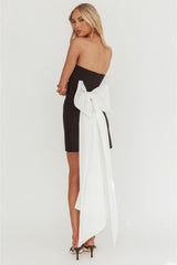 Valerie White Bow Back Short Mini Dress