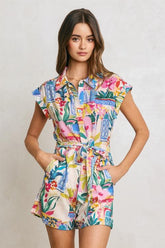 Vittoria Summer Print Romper