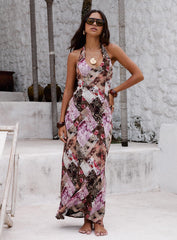 Flora Halter Maxi Dress Multi