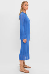 Cerulean Knit Comporta Midi Dress