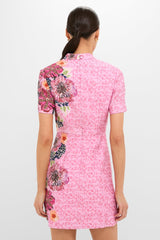 Bamboo Bloom Draped Mini Dress