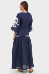 Navy Swan Dress