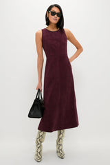 Winetasting Vegan Suede Manon Dress