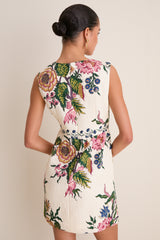 Belle Bouquet Jacquard Victorie Mini Dress