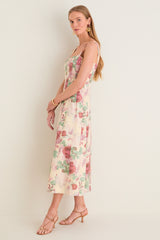 Rose Blur Cotton Poplin Edith Dress