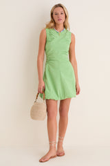 Pistachio Seersucker Alisa Dress