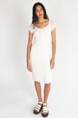 Floral Lace Sweetheart Midi Dress