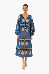 Chambray Blue Tula Long Dress