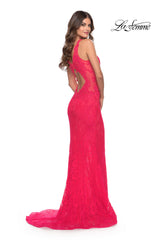 Pink Neon Prom Dress 29978