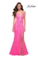 Pink Neon Prom Dress 29978