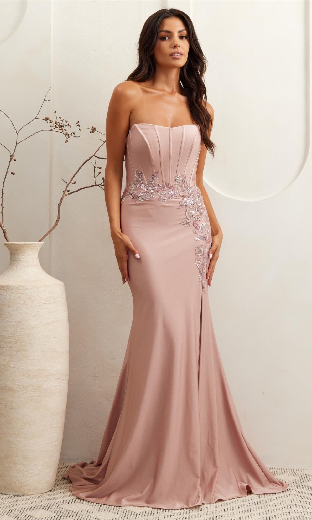 Amelia Couture Long Formal Dress 7057