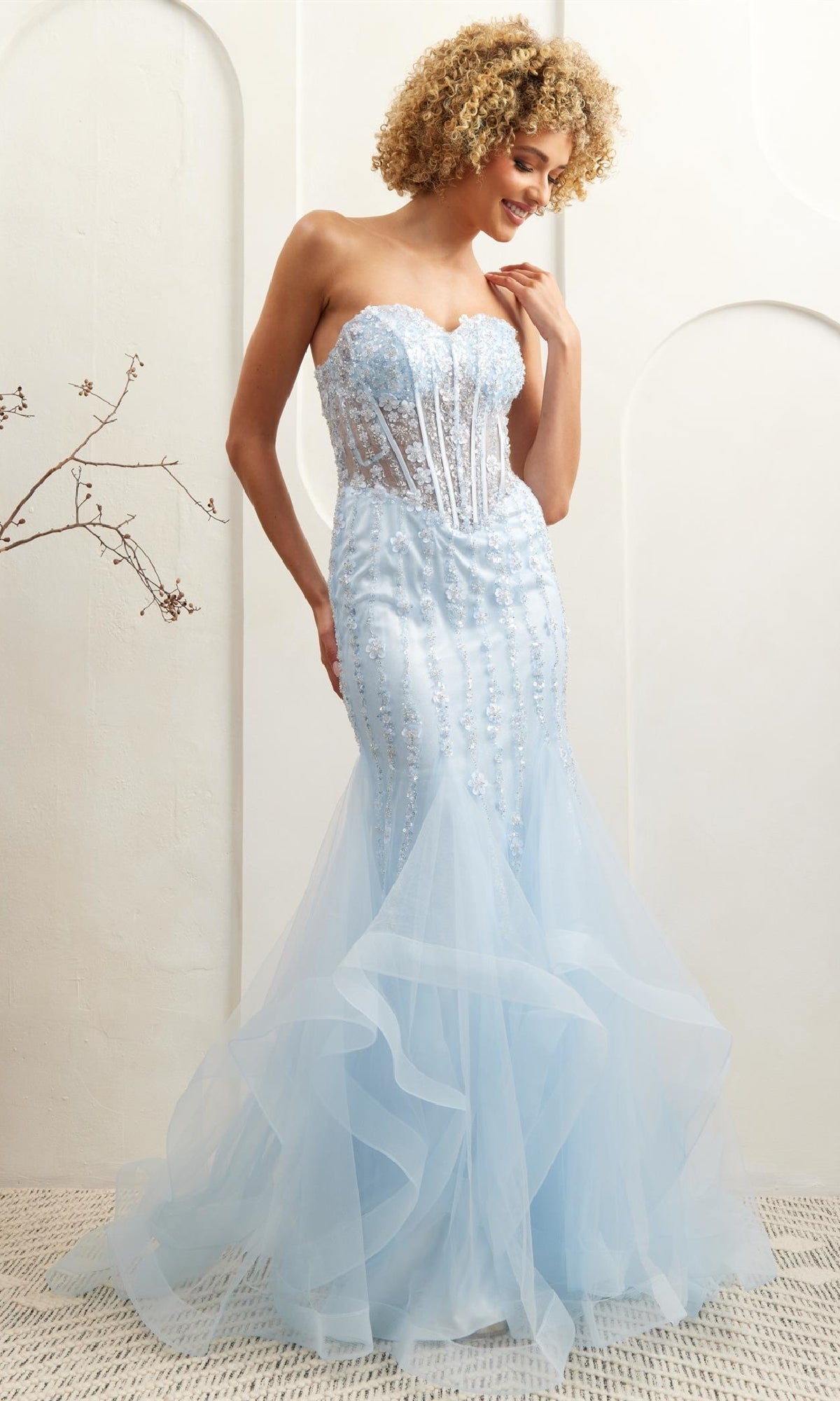 Amelia Couture Long Formal Dress 8002