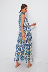 Ikat Blue Sundrop Dress