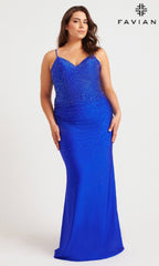 Faviana Long Plus-Size Formal Dress 9555