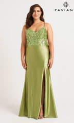 Faviana Long Plus-Size Formal Dress 9563