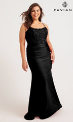 Faviana Long Plus-Size Formal Dress 9569