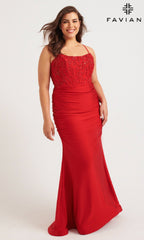 Faviana Long Plus-Size Formal Dress 9569