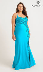 Faviana Long Plus-Size Formal Dress 9570