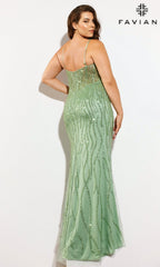 Faviana Long Plus-Size Formal Dress 9572