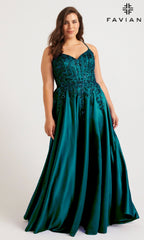 Faviana Long Plus-Size Formal Dress 9575