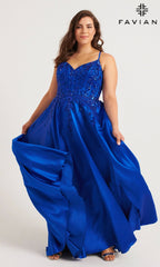 Faviana Long Plus-Size Formal Dress 9575