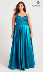 Faviana Long Plus-Size Formal Dress 9578