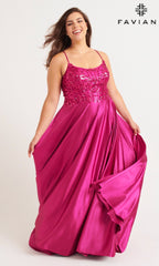 Faviana Long Plus-Size Formal Dress 9582