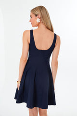 Navy Mini Wells Dress