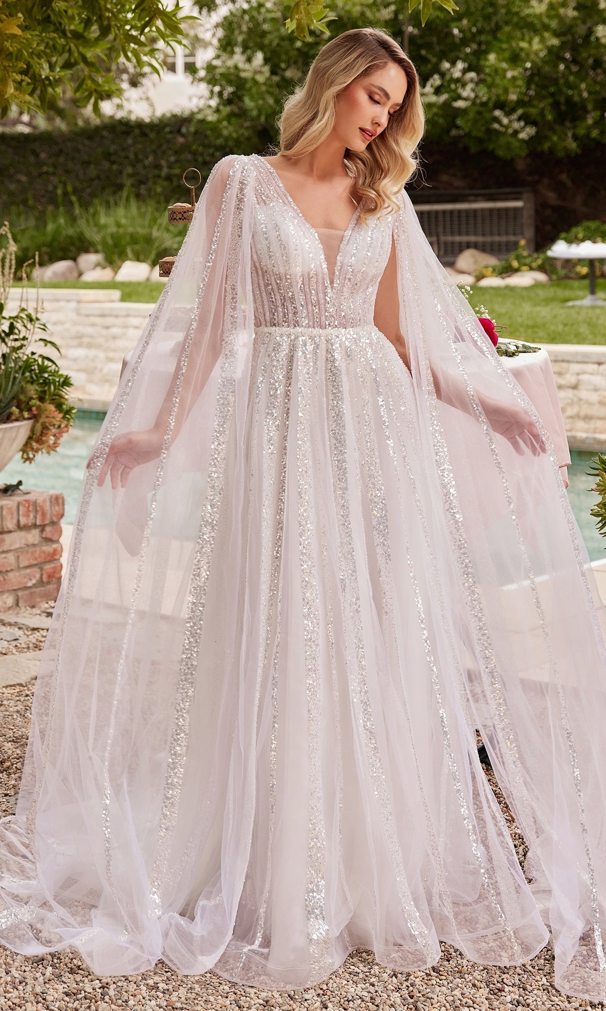 Long Formal Dress CD852W by Ladivine