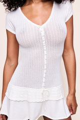 Chantilly Pointelle Dress