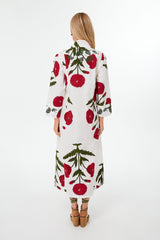 Red Poppy Krait Kaftan