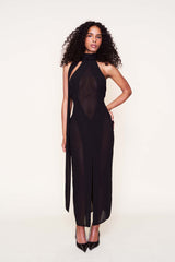 Koemi Sheer Panel Dress