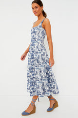 Blue Toile Wells Dress